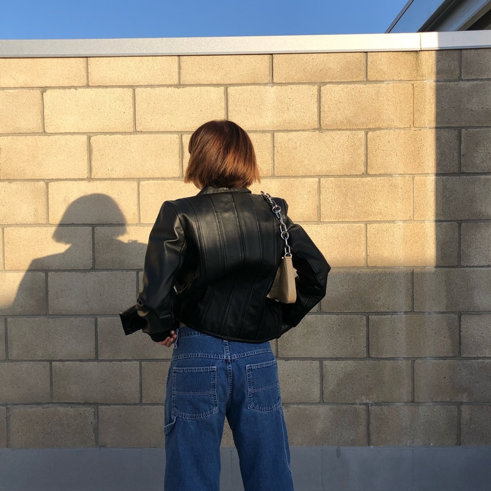 Moda International Genuine Leather Jacket in perfect condition. Not one flaw.